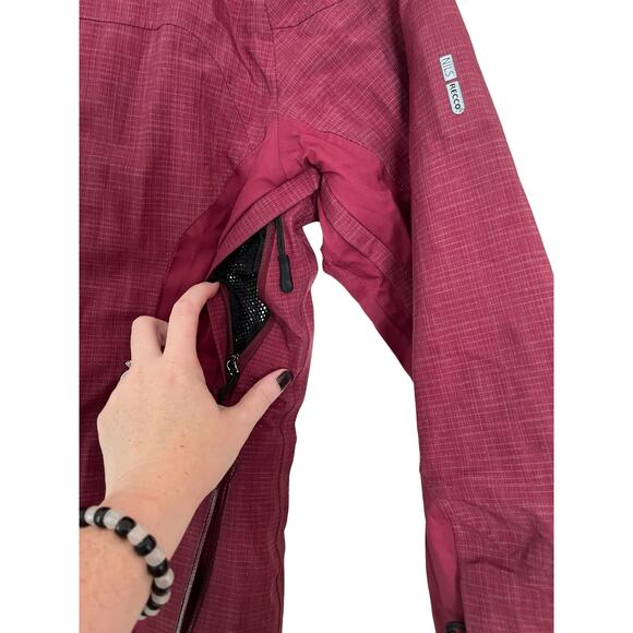 Nils Womens Red Burgundy Winter Ski Jacket Thermore Recco Technology Size 6 - Picture 9 of 16